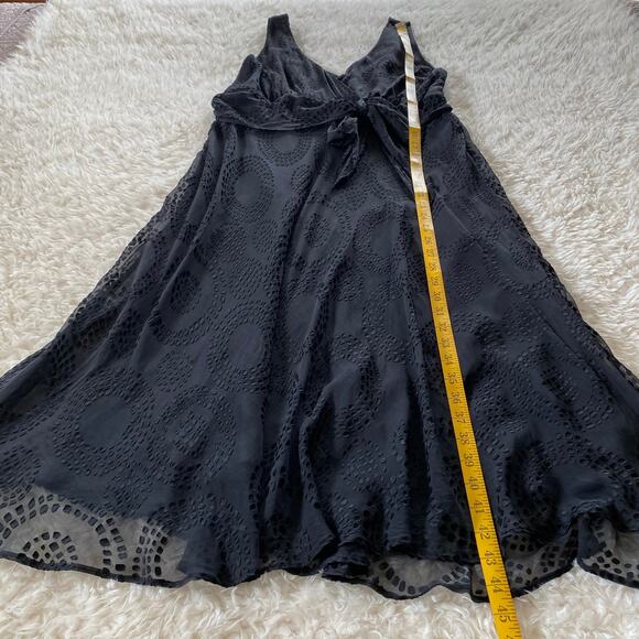 Jonathan Martin Studio Women’s Black Lined Cocktail Midi Dress Size 16 - Picture 9 of 10